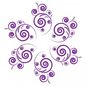 Purple swirls