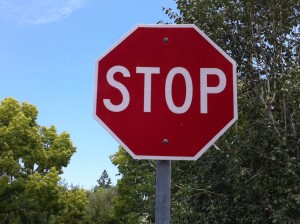 Stop sign