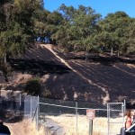 "Cardboard Hill" burned